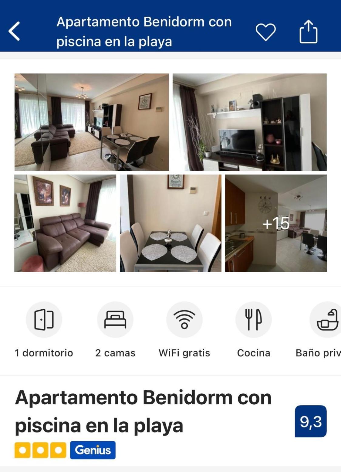 קאלה דה פינסטראט Apartamento Benidorm Con Piscina En La Playa מראה חיצוני תמונה