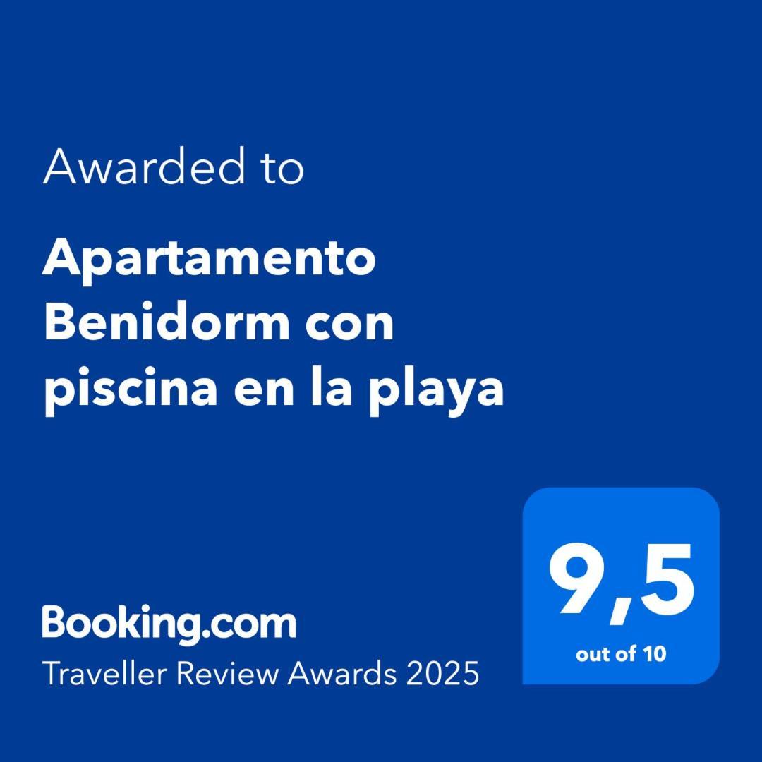 קאלה דה פינסטראט Apartamento Benidorm Con Piscina En La Playa מראה חיצוני תמונה